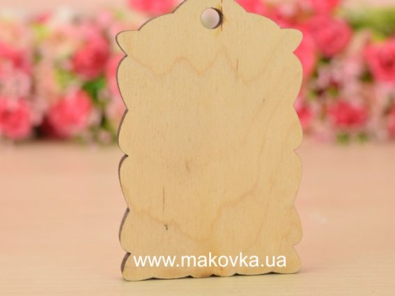 Заготовка МИНИ-Дощечка №201-2 фигурная, фанера, 8х5 см, 1 шт Заготовка МИНИ-Дощечка №201-2 фигурная, фанера, 8х5 см, 1 шт