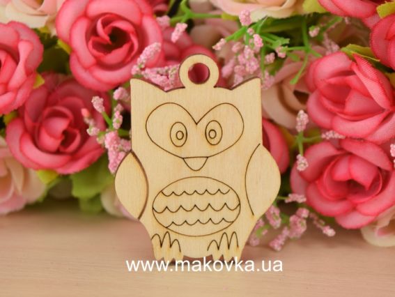 Заготовка фигурка плоская №639 (2) Сова, 4,5 см, фанера, 1 шт Заготовка фигурка плоская №639 (2) Сова, 4,5 см, фанера, 1 шт