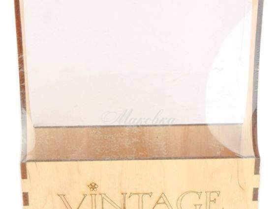 Коробка для чайных пакетиков №115, фанера 15,5х5,5х21 см Коробка для чайных пакетиков №115, фанера 15,5х5,5х21 см