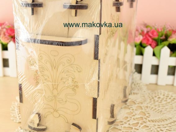 Заготовка Коробка для пожеланий  №117, фанера 21х12х20 см, 