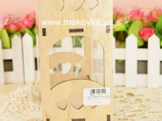 Заготовка Лялькове Двоярусне ліжко №1107, фанера, розмір 15,5х8х19 см