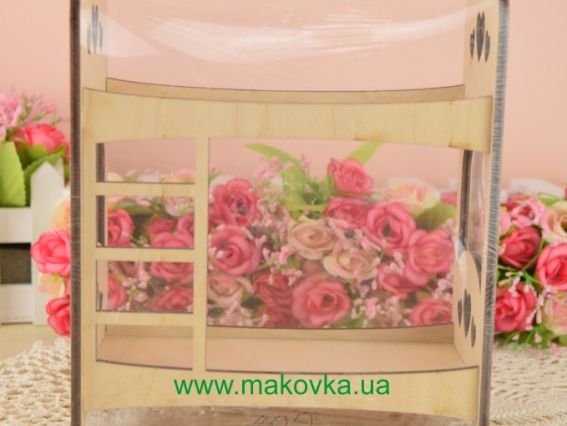 Заготовка Лялькове Двоярусне ліжко №1107, фанера, розмір 15,5х8х19 см