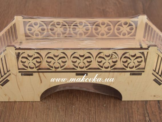 Заготовка ляльковий Місток №1180, фанера 30х8х9,5 см