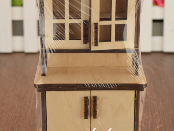 Шкаф Сервант №1189 из фанеры 10х5х16 см Шкаф Сервант №1189 из фанеры 10х5х16 см