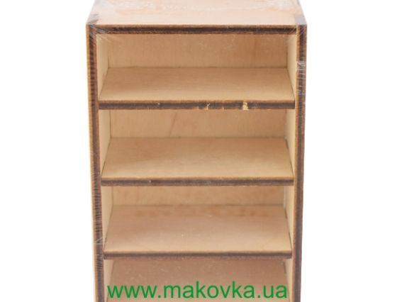 Стелаж маленький №1085, фанера, 8,5х5х13 см Стелаж маленький №1085, фанера, 8,5х5х13 см