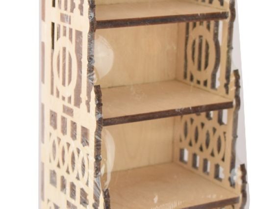 Стелаж різьблений №1090, фанера, розмір 8х6х18 см Стелаж різьблений №1090, фанера, розмір 8х6х18 см