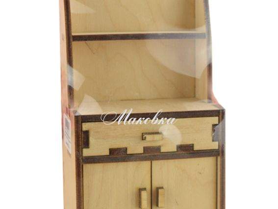 Шафа-стелаж кухонний №1171, фанера 9х5,5х17 см Шафа-стелаж кухонний №1171, фанера 9х5,5х17 см