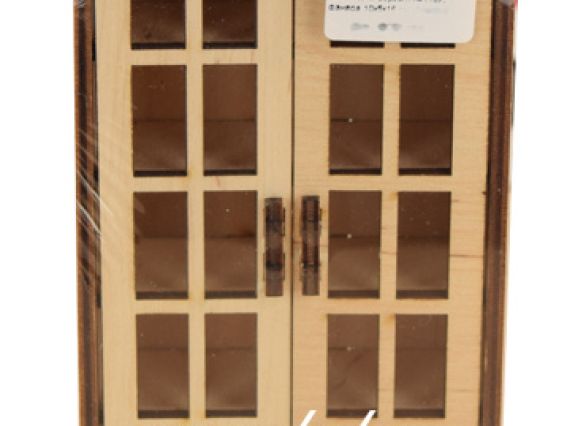 Книжный шкаф (сервант) №1187 из фанеры 10х5х16 см Книжный шкаф (сервант) №1187 из фанеры 10х5х16 см