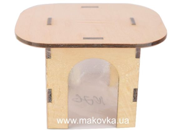 Стіл кухонний великий №1076, фанера, 13х10х8,5 см Стіл кухонний великий №1076, фанера, 13х10х8,5 см