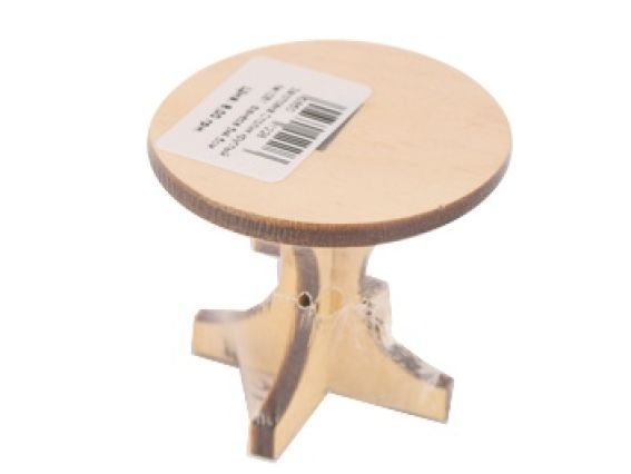 Столик круглий маленький №1081, фанера 5х4,5 см Столик круглий маленький №1081, фанера 5х4,5 см