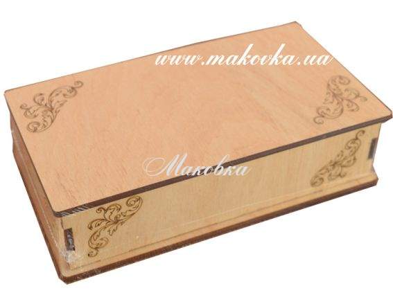 Скарбничка середня №1121, фанера 18х9,5х4,5 см