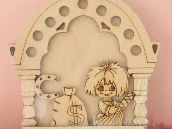 Заготовка оберіг До грошей, домовичок, 10х12 см №1024