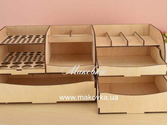 Заготовка Органайзер №1113 большой, фанера 51х19х19 см Заготовка Органайзер №1113 большой, фанера 51х19х19 см