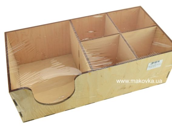 Органайзер на 5 ячеек №1214, из фанеры, 30х15х10 см Органайзер на 5 ячеек №1214, из фанеры, 30х15х10 см