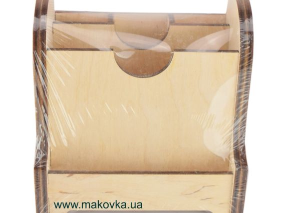 Подставка канцелярская №119, фанера, 12х10х12см Подставка канцелярская №119, фанера, 12х10х12см