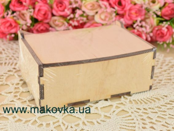 Заготівля для декорування Шкатулка №123, фанера, розмір 12х8,5х4,5см
