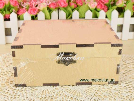 Скринька із замком №194, фанера, 15х11х8 см Скринька із замком №194, фанера, 15х11х8 см