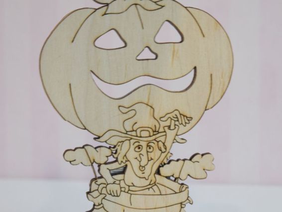 Заготовка Гарбуз із відьмочкою маленький, №747/1, 11.0х,15.5см Алісена Заготовка Гарбуз із відьмочкою маленький, №747/1, 11.0х,15.5см Алісена