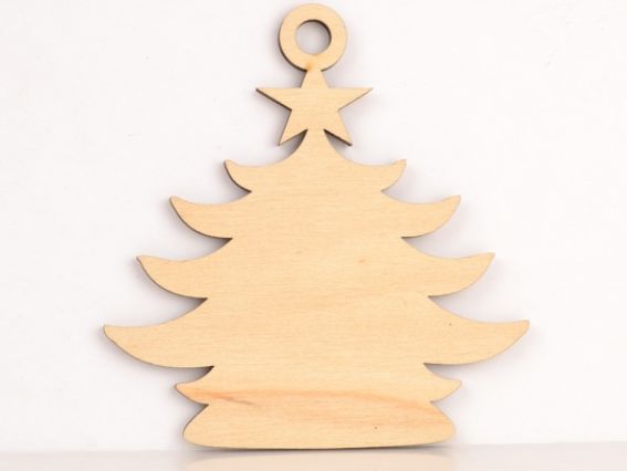 Заготовка фигурка плоская №57 Ёлка со звездой, 10 см, фанера, 1 шт Заготовка фигурка плоская №57 Ёлка со звездой, 10 см, фанера, 1 шт