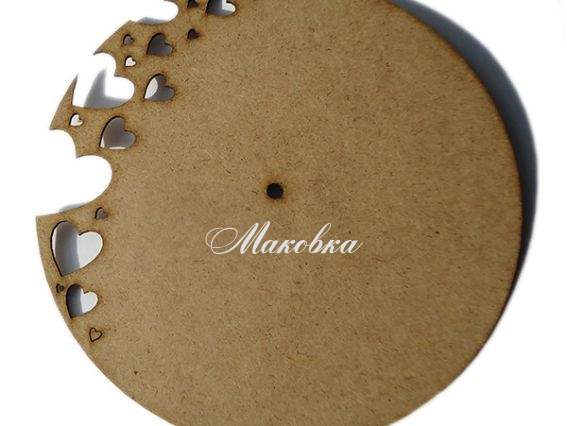 Заготовка для часов Наяда-5 Круг с сердечками Кабу Заготовка для часов Наяда-5 Круг с сердечками Кабу