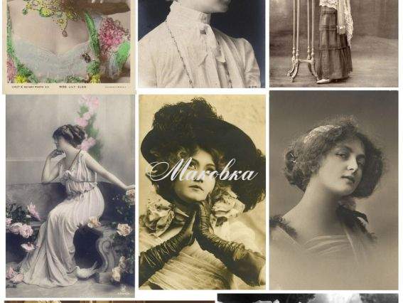 Декупажная карта Ретро фото в особах, 21х29 см, ЭкоАрт V013