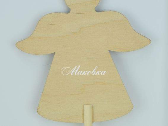 Заготовка НТА 1-100 Ангел большой на палочке, Кабу, фанера, 1 шт Заготовка НТА 1-100 Ангел большой на палочке, Кабу, фанера, 1 шт
