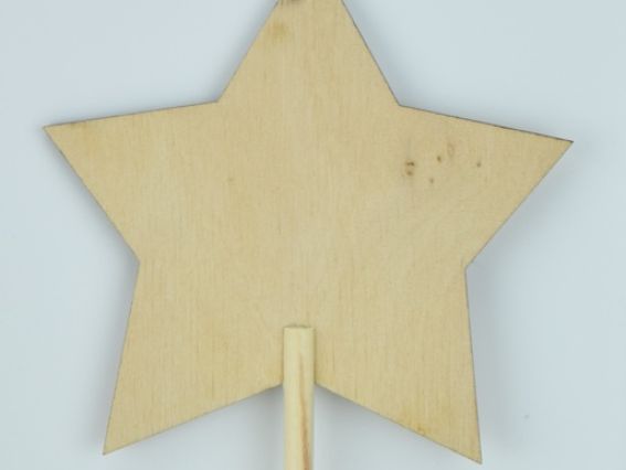 Заготовка НТЗ 2-100 Звезда на палочке Кабу, фанера, 1 шт Заготовка НТЗ 2-100 Звезда на палочке Кабу, фанера, 1 шт