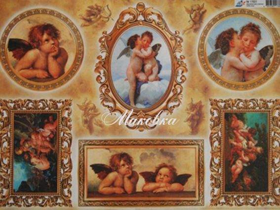 Декупажная карта Ангелы, 40х30см, Art