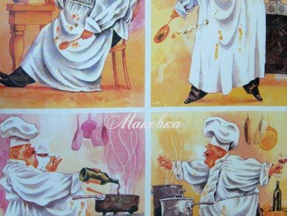 Декупажная карта Повара-2, 40х30см, Art