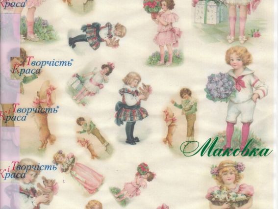 Рисовая бумага для декупажа 21х29,7 см, КиТ, №10 Рисовая бумага для декупажа 21х29,7 см, КиТ, №10