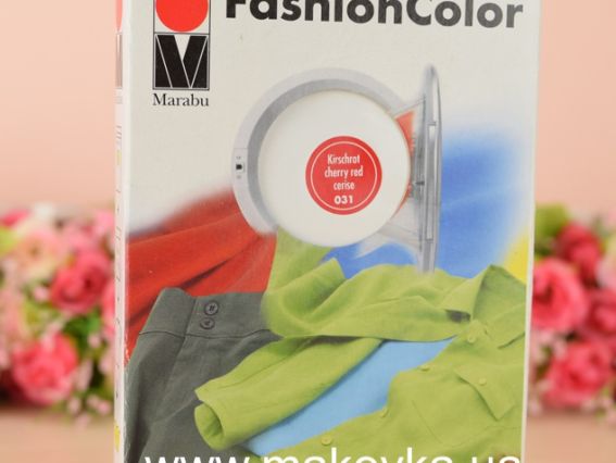 Барвник Вишневий, 30 , для фарбування тканин в пральной машине, Marabu 174023031