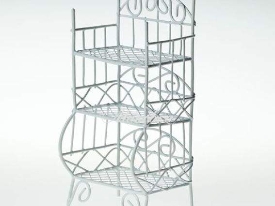 Металлический мини Стеллаж, 3 уровня, SCB27024 Scrap Berrys, белый