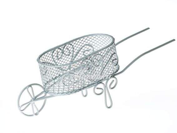 Металлическая Мини тележка 17,5х5х6,5 см, SCB27028 Scrap Berrys, белая