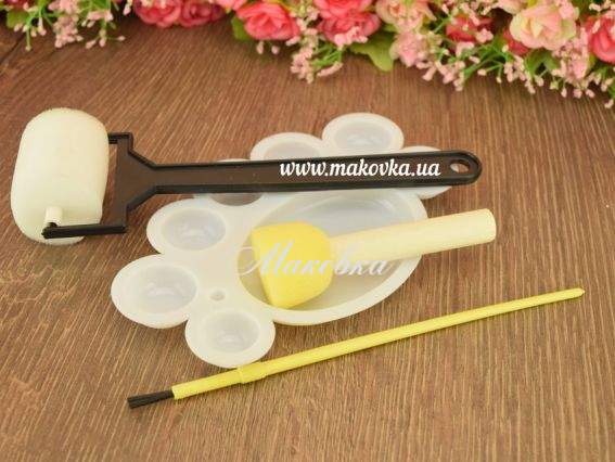 Набор спонж, валик, палитра , кисточка,  S-1735 schreiber Набор спонж, валик, палитра , кисточка,  S-1735 schreiber