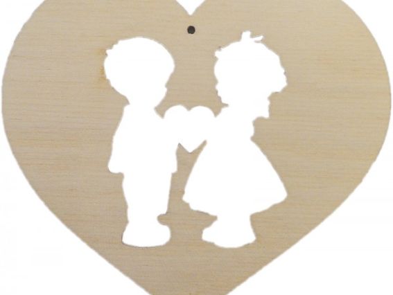 Заготовка для декора Мальчик и Девочка в сердечке, Кабу (ВЗМД-134) Заготовка для декора Мальчик и Девочка в сердечке, Кабу (ВЗМД-134)