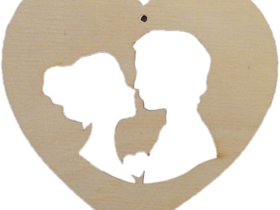 Заготовка для декора Силуэт Поцелуй, Кабу (ВЗП-142) Заготовка для декора Силуэт Поцелуй, Кабу (ВЗП-142)