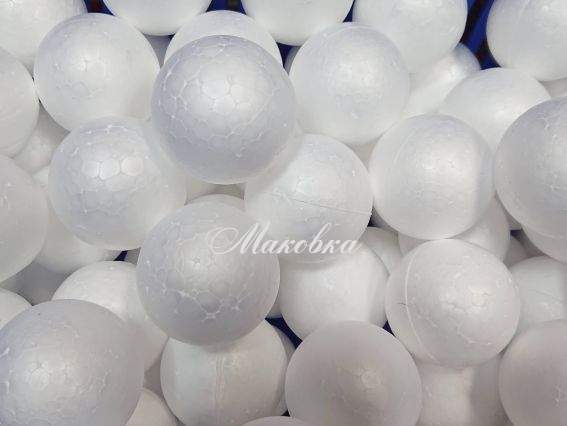 Куля з пінопласту 5 см , 2шт Куля з пінопласту 5 см , 2шт