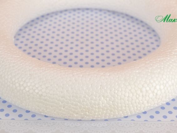 Пінопластовий вінок Основа для декорування 27х5 см, кругла, 1 шт (Україна)