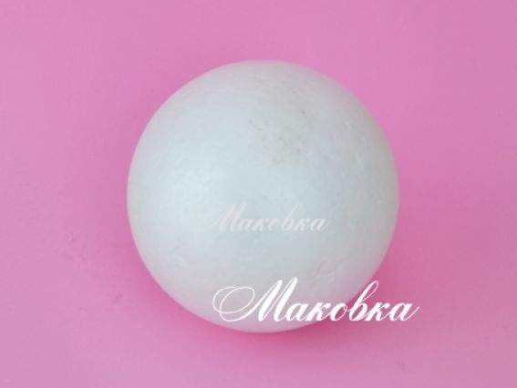 Шар из пенопласта 8 см , 1 шт Шар из пенопласта 8 см , 1 шт