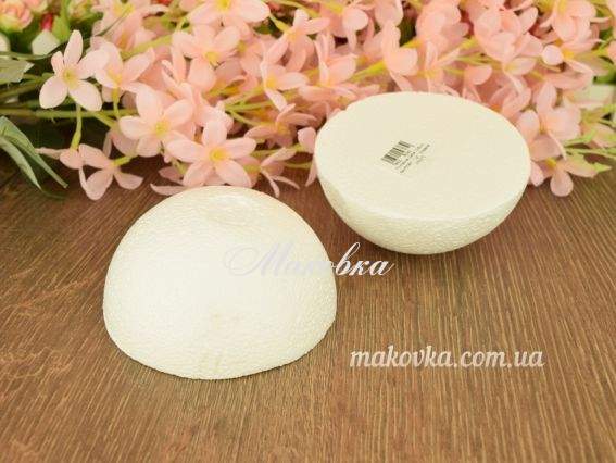 Половина шара из пенопласта 10 см (Украина), 1 шт Половина шара из пенопласта 10 см (Украина), 1 шт