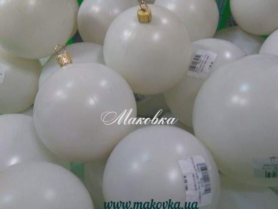 Елочный шар из пластика, заготовка 10 см, 1 шт