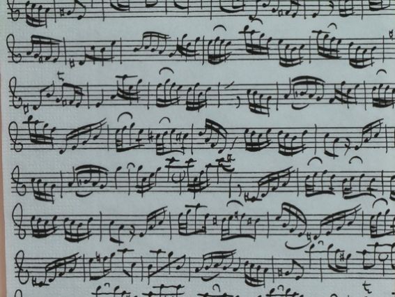 Декупажная салфетка №106 нотная строка, 1 шт Декупажная салфетка №106 нотная строка, 1 шт