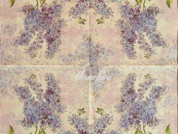 Декупажная салфетка №112 Сирень 1 шт