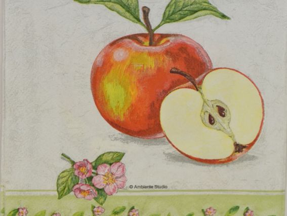 Декупажная салфетка №168 Яблоко, 1 шт Декупажная салфетка №168 Яблоко, 1 шт