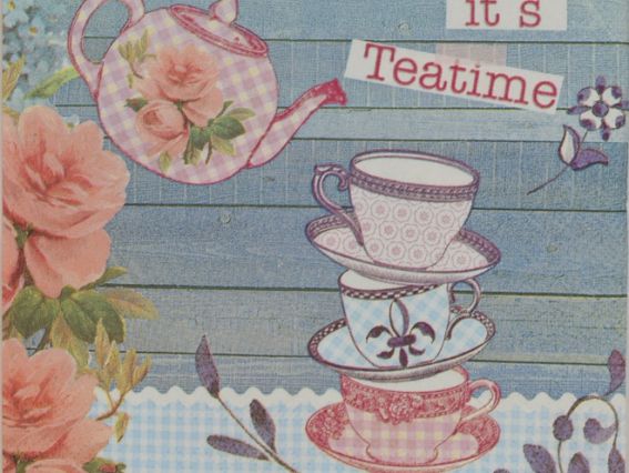 Декупажная салфетка №169 Время пить чай, 1 шт Декупажная салфетка №169 Время пить чай, 1 шт