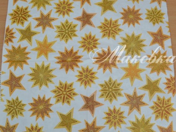 Декупажная салфетка №18 рождественские звёзды Декупажная салфетка №18 рождественские звёзды