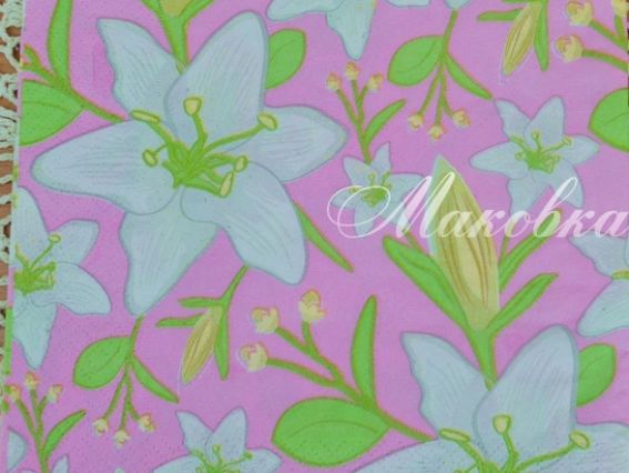 Декупажна серветка №19 лілії