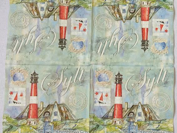 Серветка для декупажу №217 Маяк, 1 шт.