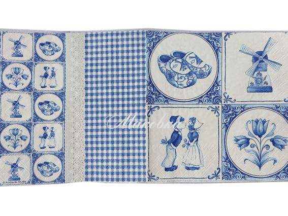 Декупажная салфетка №219 Гжель-2, 1 шт.