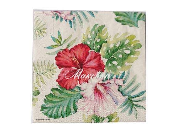 Декупажна серветка №222 Гібіскус 1 шт